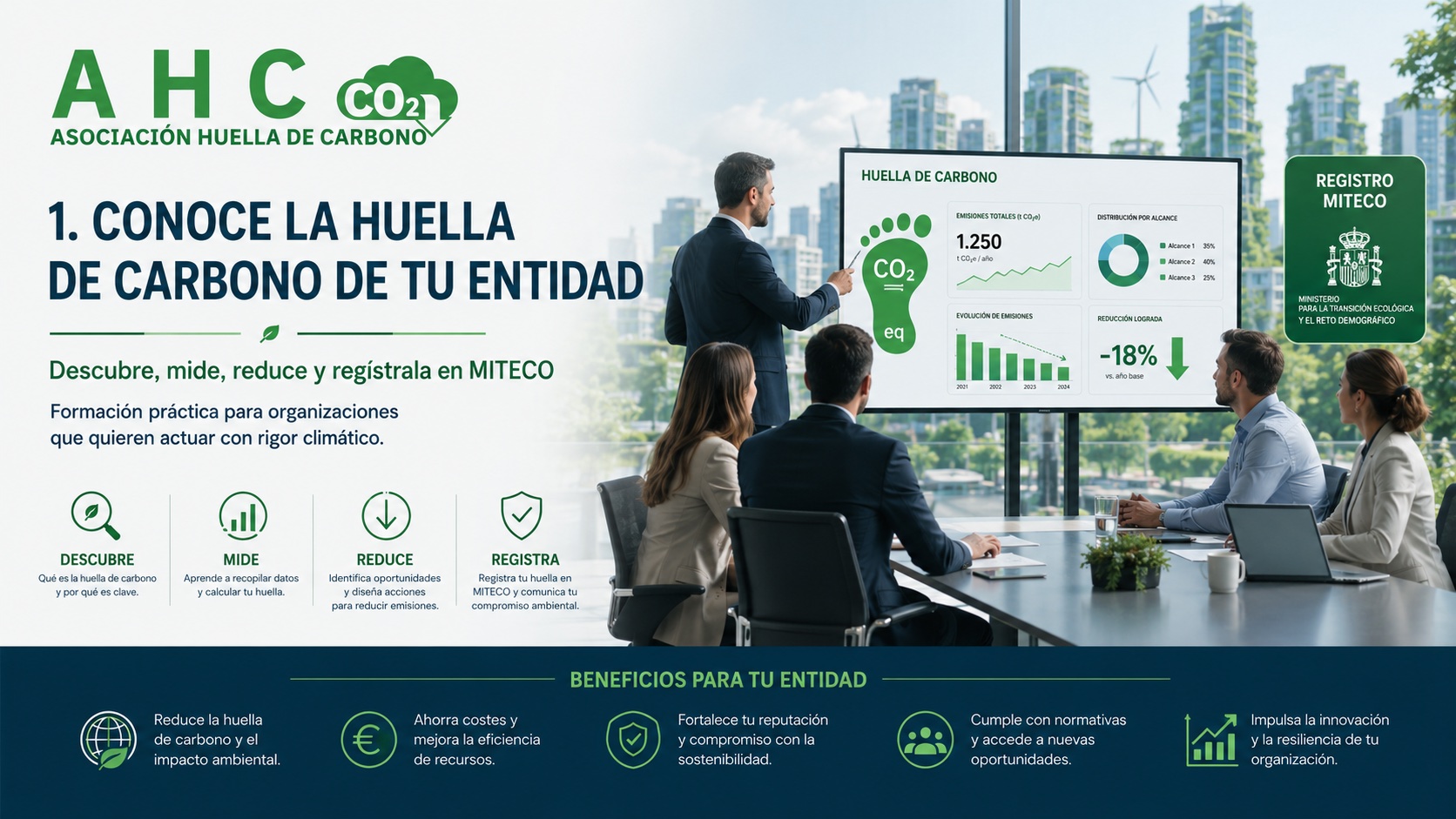 huella de carbono de entidades