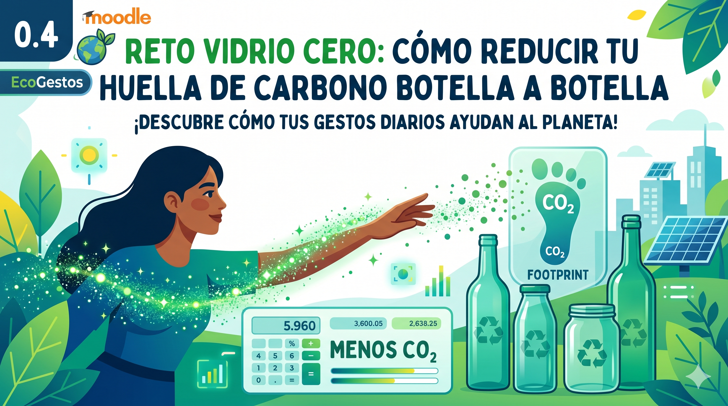 0.4.- El Poder de Reciclar: Transforma tu Vidrio en Menos Huella de Carbono.