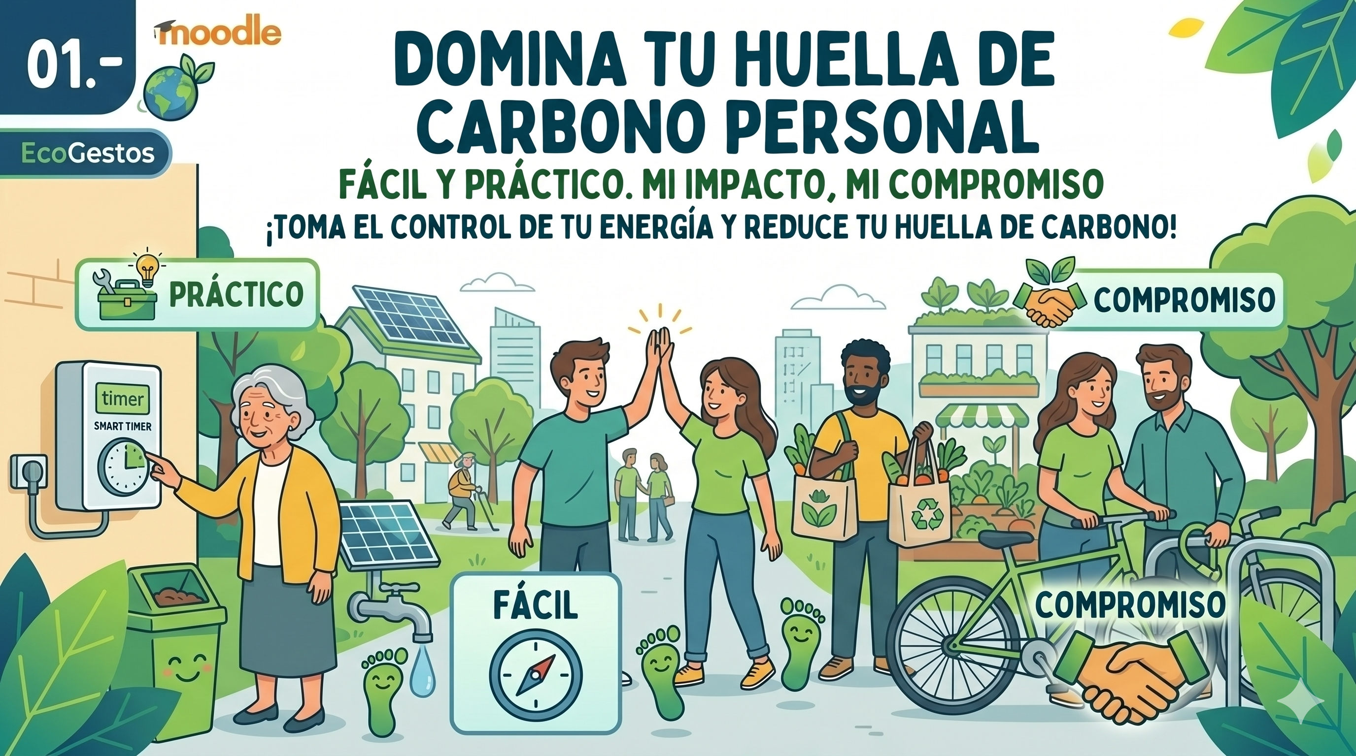 01.- Domina tu Huella de Carbono personal: Fácil y Práctico. Mi Impacto, Mi Compromiso